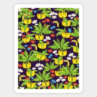 Tropical paradise pattern. Magnet